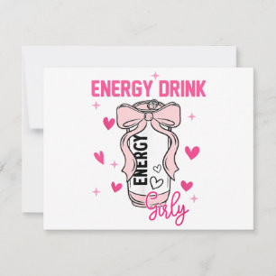 Energy Drink Girly Funny Drinking Lover Design