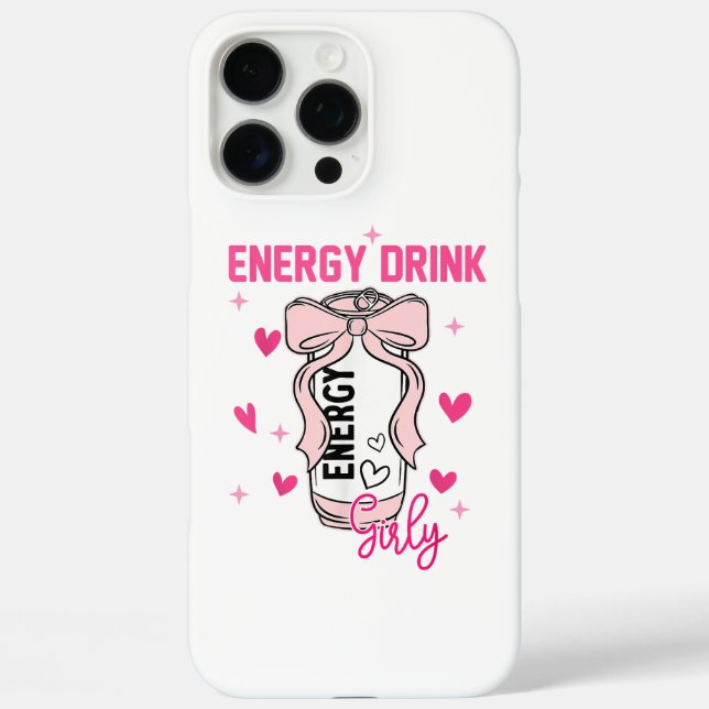Energy Drink Girly Funny Drinking Lover Design Case-Mate iPhone Case (Back)