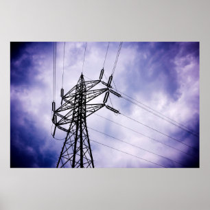 Energy: Electricity Transmission Tower Poster