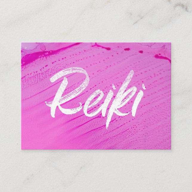 *~* Energy Healer Reiki Practitioner Reiki Master Business Card (Front)