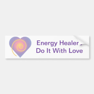 Energy Healers Do It With Love Bumper Sticker