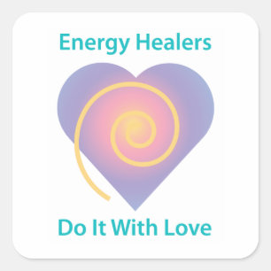 Energy Healers Do It With Love Sticker