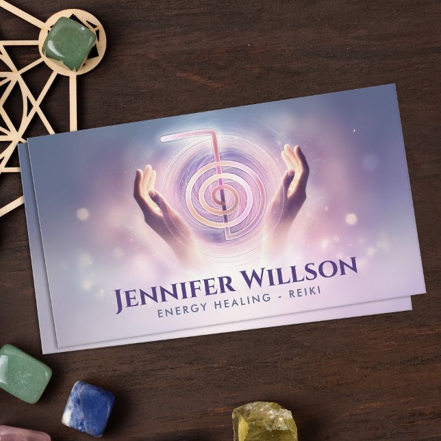 Energy Healing - Reiki Cho Ku Rei Power Symbol Business Card (Creator Uploaded)