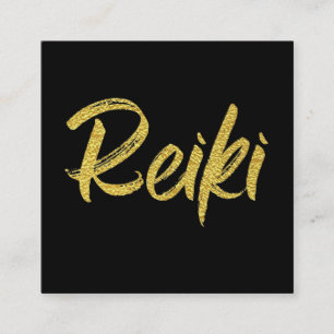 *~*  Energy Healing Reiki Master or Practitioner Square Business Card
