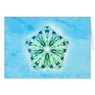 *~* Energy Healing Turquoise & Indigo Blue Mandala