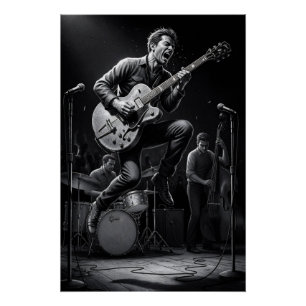 Energy in Black and White Poster