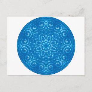 Energy Mandala - Blue Postcard