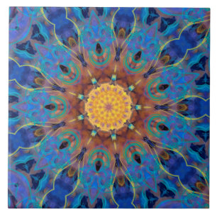 Energy mandala Ceramic Tile