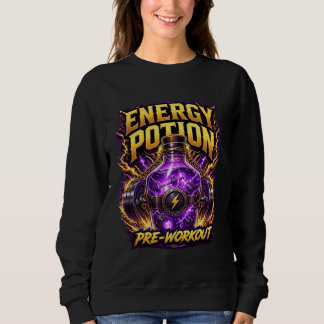 Energy Potion Pre-Workout Gaming Fitness Graphic Sweatshirt