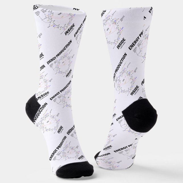 Energy Production Inside Krebs Cycle TCAC Humour Socks (Angled)