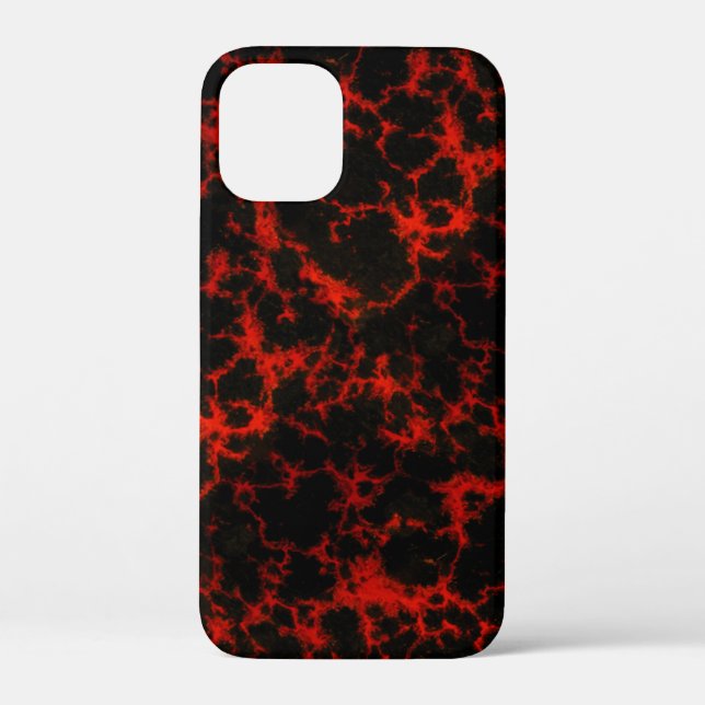 Energy Red and Black Flames Case-Mate iPhone Case (Back)