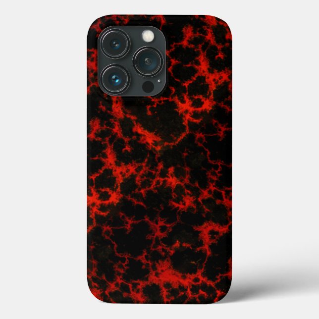 Energy Red and Black Flames Case-Mate iPhone Case (Back)