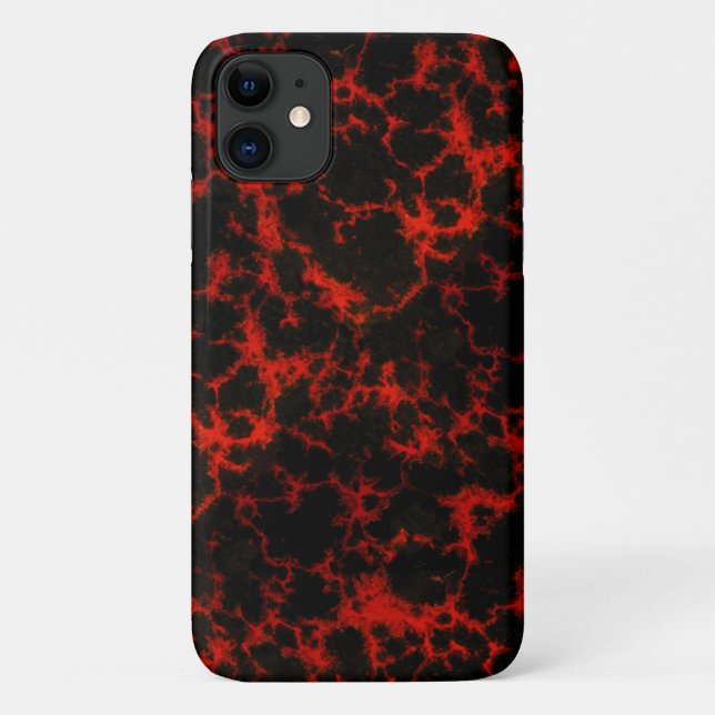 Energy Red and Black Flames Case-Mate iPhone Case (Back)