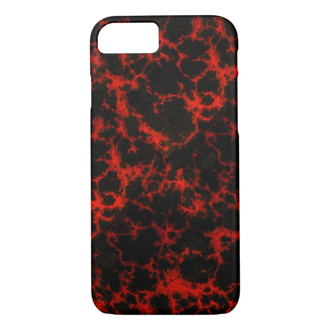 Energy Red and Black Flames Case-Mate iPhone Case (Back)