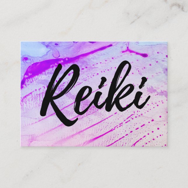 *~* Energy Reiki Practitioner Reiki Master Healer Business Card (Front)