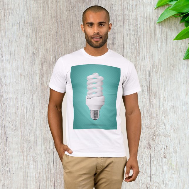 Energy Saving Lightbulb Power Mens T-Shirt (Creator Uploaded)