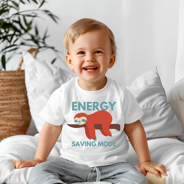 Energy saving mode baby T-Shirt (Creator Uploaded)