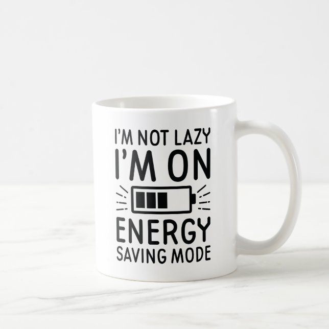 Energy Saving Mode Coffee Mug (Right)