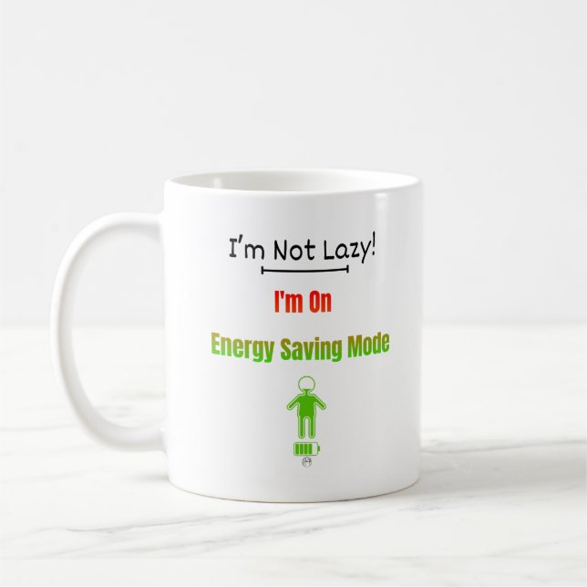 Energy Saving Mode Coffee Mug (Left)