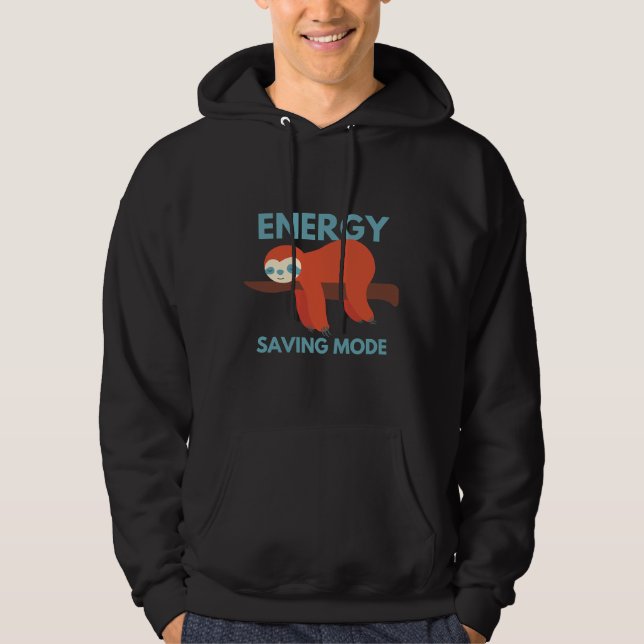 Energy Saving Mode Cute Animal Sloth Hoodie (Front)