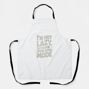 Energy Saving Mode Funny Apron