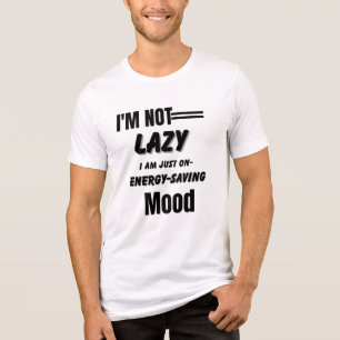 Energy-Saving Mode - Funny Lazy & Chill Mood Desig Tri-Blend Shirt