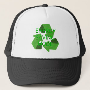 Energy saving mode trucker hat
