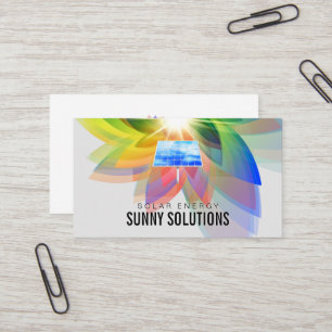 Energy   Solar Panels   Digital Flower  Business Card