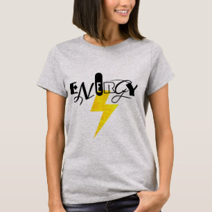 Energy Thunder Sign Power  T-Shirt