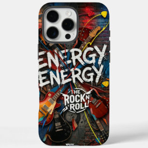 Energy Unleashed: Rock ‘n’ Roll Graffiti iPhone 16 Pro Max Case