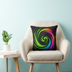Energy Vortex Rainbow Motion Cushion