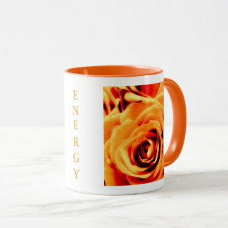 Energy Yellow Roses 11oz Two-Tone Mug Orange