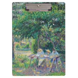 Enfants attablés dans le jardin Camille Pissarro Clipboard