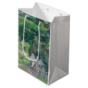 Enfants attablés dans le jardin Camille Pissarro   Medium Gift Bag