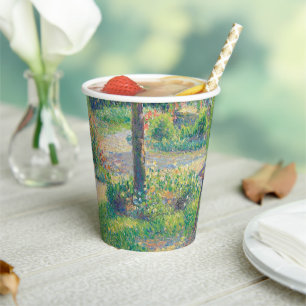 Enfants attablés dans le jardin Camille Pissarro Paper Cups
