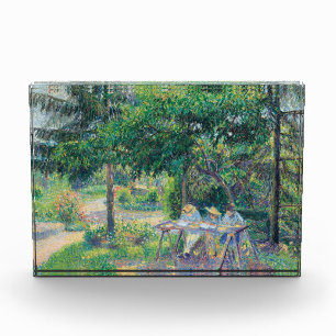 Enfants attablés dans le jardin Camille Pissarro Photo Block