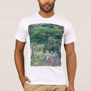Enfants attablés dans le jardin Camille Pissarro   T-Shirt
