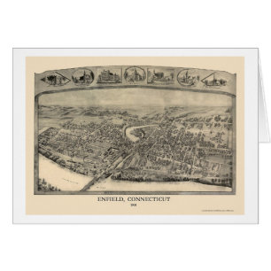 Enfield, CT Panoramic Map - 1908