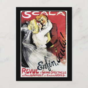 Enfin, Seuls! Vintage Art Nouveau Advedrtisement Postcard