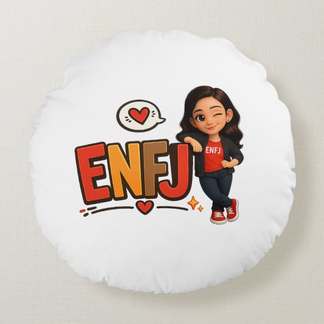 ENFJ ROUND CUSHION (Front)