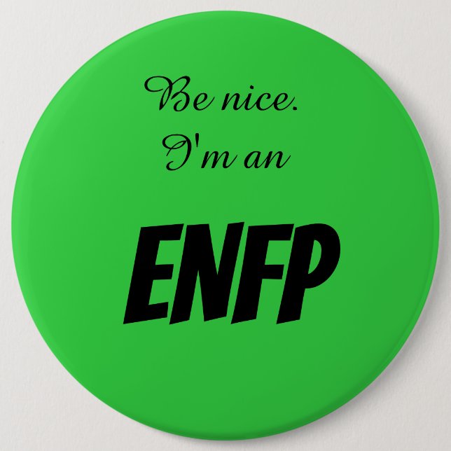 ENFP Round Button (Front)