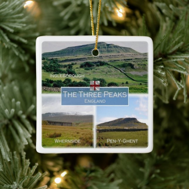 ENG003 DALES NATIONAL PARK, Yorkshire, Ceramic Ornament (Tree)