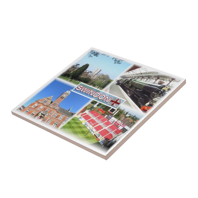 ENG014 SWINDON, England, Europe, Ceramic Tile (Side)