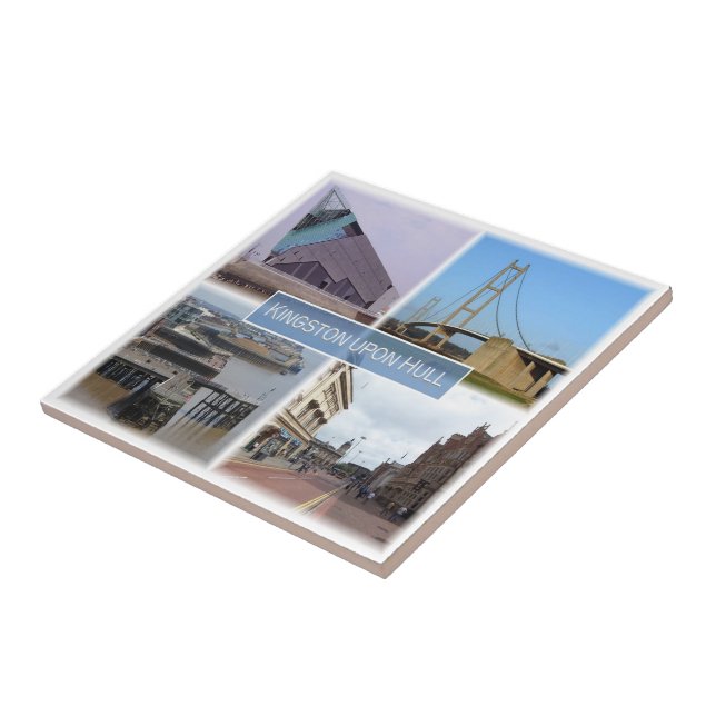 ENG017 KINGSTON upon HULL, Yorkshire, Ceramic Tile (Side)