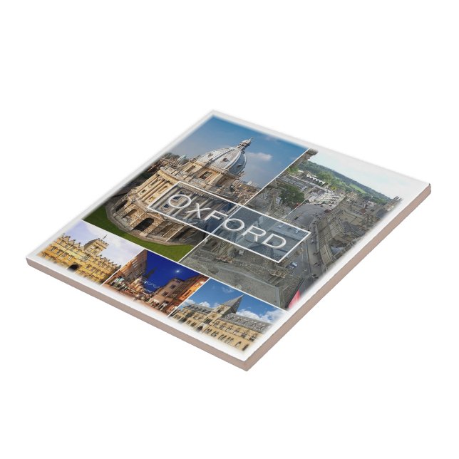 ENG020 OXFORD, England, Europe, Ceramic Tile (Side)