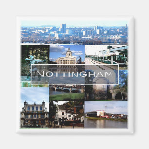 ENG021 NOTTINGHAM, England, Europe, Fridge Magnet