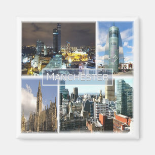 ENG023 MANCHESTER, England, Europe, Fridge Magnet