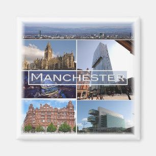 ENG024 MANCHESTER, England, Europe, Fridge Magnet