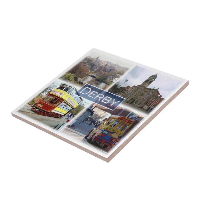 ENG033 DERBY, England, Europe, Fridge Ceramic Tile (Side)