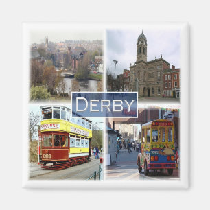 ENG033 DERBY, England, Europe, Fridge Magnet